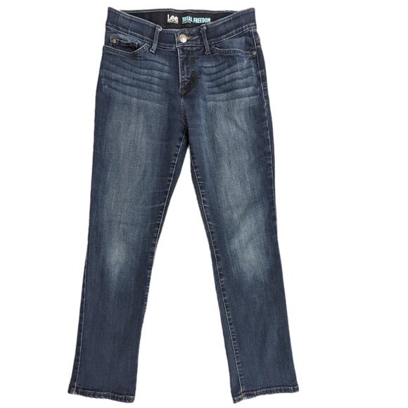 LEE Modern‎ Series Straight Leg Jeans Women Size W29 Inseam 28.5" Total Freedom - Picture 1 of 10